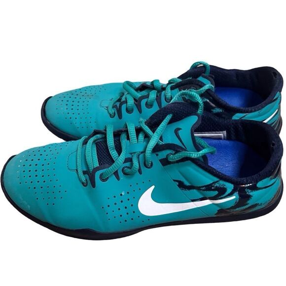 Nike Studio Training‎ Shoes Womens 7.5 Teal Black Gym Running Workout Treadmill - Picture 3 of 7